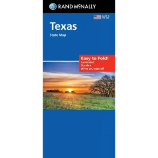 Rand McNally Fácil de plegar: Mapa laminado del Estado de Texas, (brochura)