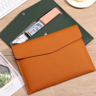 Bolsas de archivo, sobre, bolsa para documentos, sobre de cuero, maletín de moda para organización de documentos ejecutivos, suministros escolares
