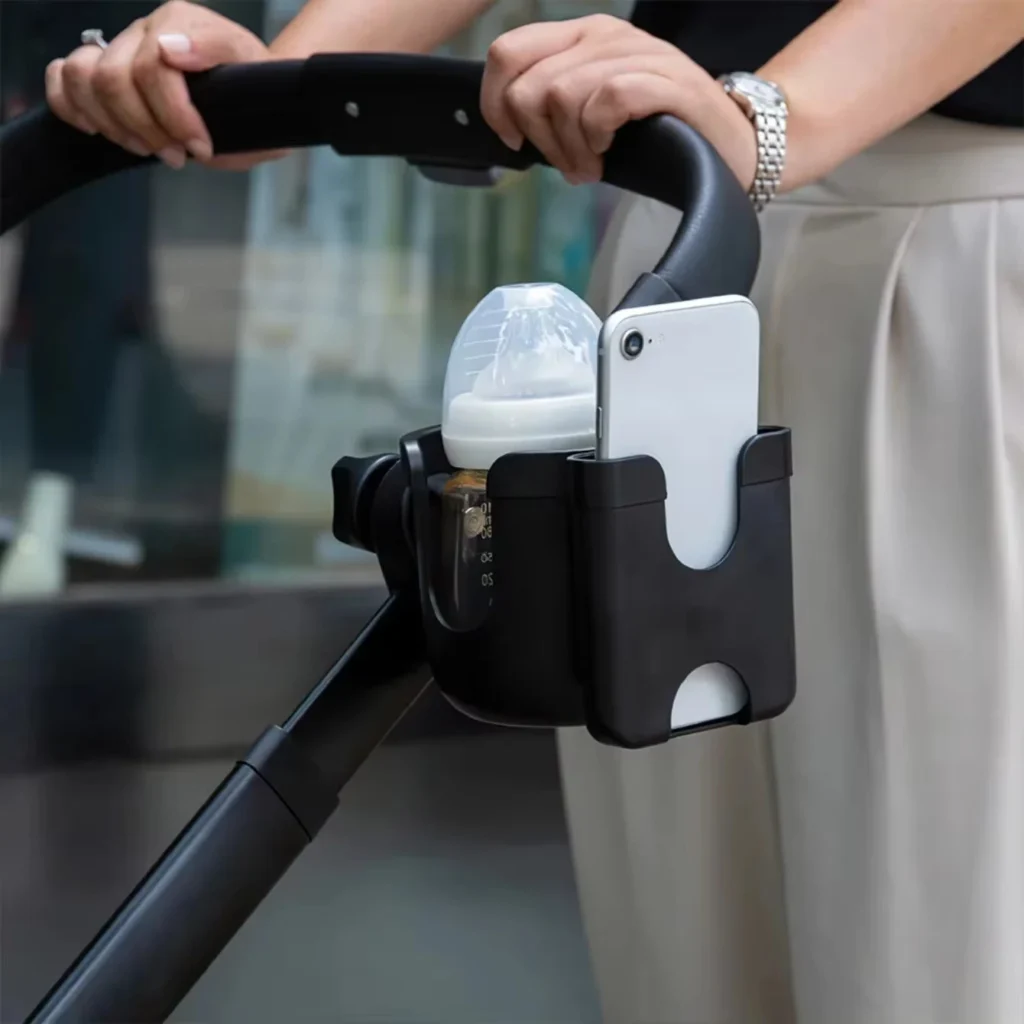 Portavasos para cochecito de niños, soportes para botellas, diseño antideslizante, accesorios para teléfono móvil