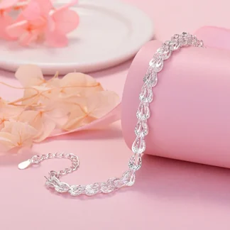 Nuevo diseñador popular, pulseras con patrón tallado de tornos de Plata de Ley 925 para mujer, joyería de moda, regalos para fiestas de boda y vacaciones