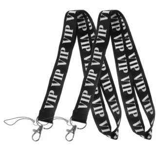Cordones de poliéster para colgar tarjetas de identificación, correa para teléfono multifunción, cordón ligero para el cuello, 2 uds.