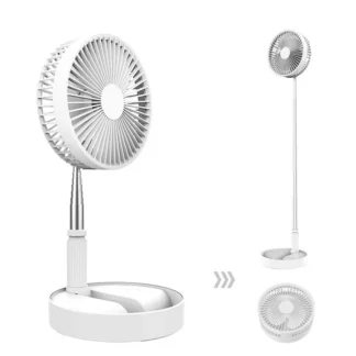 Mini ventilador de suelo para el hogar, ventilador telescópico, ventilador plegable USB retráctil para el hogar, la oficina y las actividades al aire libre