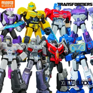 BLOKEES-Transformers de bloques de construcción Star Edition Vol.7 Optimus Prime Megatron Alpha Trion, modelo móvil ensamblado, juguete ornamental