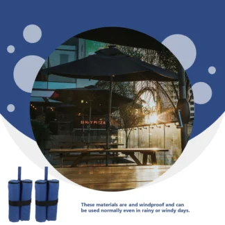 Bolsas de arena a prueba de viento de tela Oxford 600D, grandes, duraderas, impermeables, fijación de marquesina para exteriores, accesorios para muebles de acampada, 2 uds.