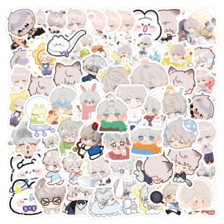 105 unids/lote amor y espacio profundo Xavier Shen XingHui pegatinas juguete impermeable ordenador teléfono móvil pegatina regalo de cumpleaños