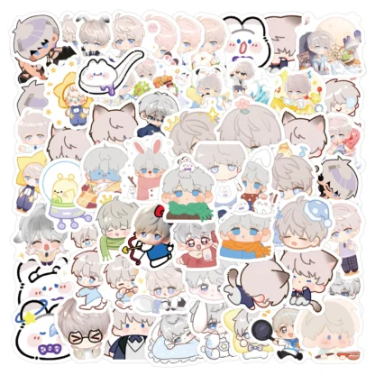 105 unids/lote amor y espacio profundo Xavier Shen XingHui pegatinas juguete impermeable ordenador teléfono móvil pegatina regalo de cumpleaños