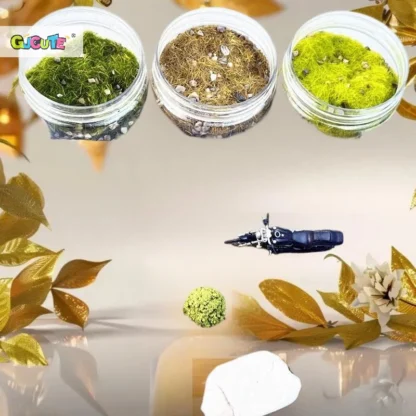 1 Juego de Micro escena Diorama decoración de jardín para hacer modelos DIY 5g/185ml modelo de polvo de terreno de hierba estática con piedra