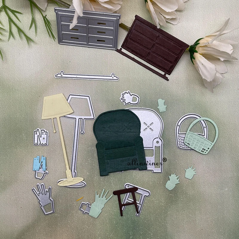 Troqueles de corte de Metal para decoración de sofá y sala de estar, álbum de recortes, tarjetas de papel, manualidades decorativas, troqueles en relieve