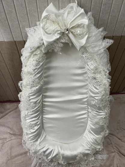 Ropa de cama de cuna de encaje de lujo para bebé, tumbona para recién nacido, nido infantil portátil suave y transpirable para dormir de 0 a 24 meses, regalos esenciales para bebés
