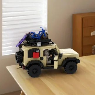 Juguete rompecabezas para niños, colección para adultos, regalo, ciudad MOC, vehículo todoterreno, juego de bloques de construcción, modelo de coche blindado Suzukied Jimni SUV