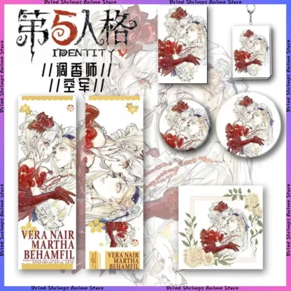 Juego periférico de Identity V Vera Nair, tarjeta Lomo, mochila, llavero, productos, billete láser, sorpresa, regalos exquisitos de cumpleaños, 6 uds.