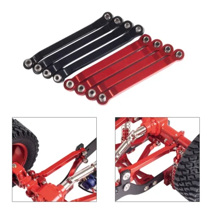 Varillas de tracción de chasis de Metal, soporte de enlace de suspensión para coche RC 1/16 WPL C14 C24 1/12 MN D90 D91 MN40 MN45 MN96 MN99 MN99s, Par de actualización