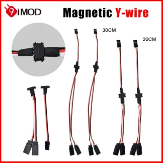9IMOD 20CM 30CM Cable modelo magnético Cable Y magnético de 3 pines para coches RC barco avión