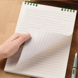 Cuaderno A5 de 60 hojas gruesas, encuadernación en espiral, cuadernos de hojas sueltas con páginas de líneas para estudiantes, escuela, suministros de papelería de oficina