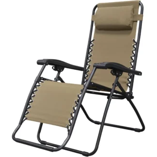 Sillón reclinable deportivo de gravedad cero para exteriores, portátil, plegable, para acampar, césped, Patio, piscina, para adultos, reposacabezas ajustable