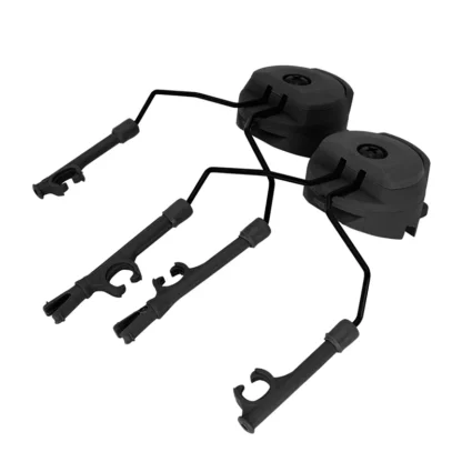 Soporte de orejeras de bocina electrónica para auriculares tácticos, adaptador de riel de casco táctico, suspensión montada en la cabeza, adecuado para 19-21mm