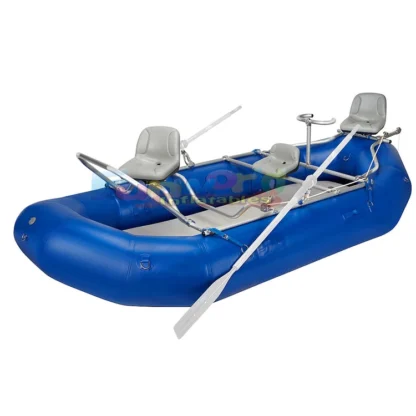 Tubos flotantes de balsa de río de agua blanca de 13 pies con asientos, barco de Rafting de agua inflable