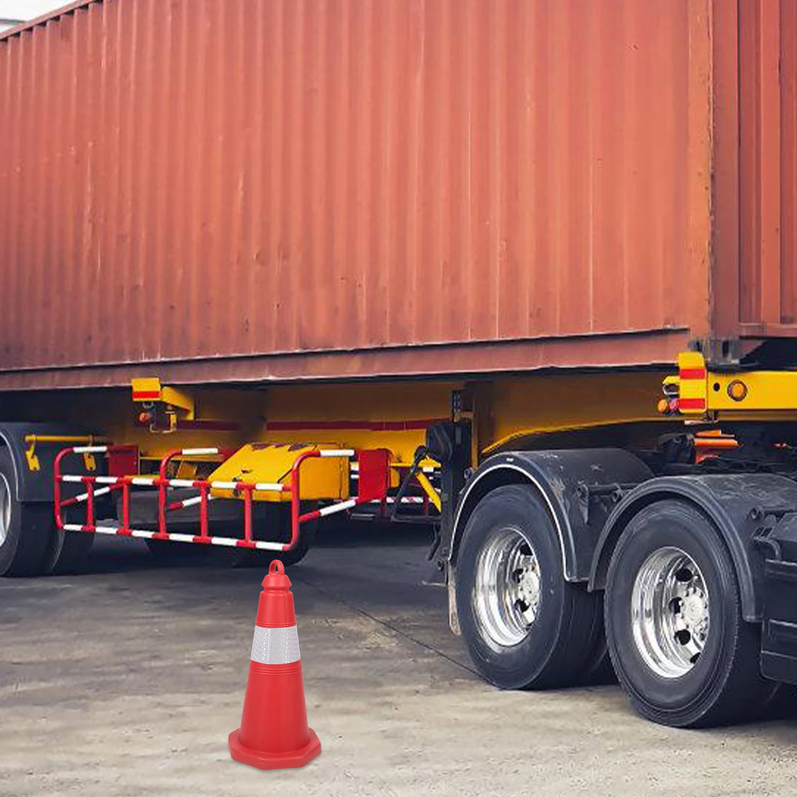 Cono de carretera de goma, conos de tráfico de entrenamiento de plástico, automático, grande, Pvc, seguridad para construcción al aire libre, reflectante, oficina