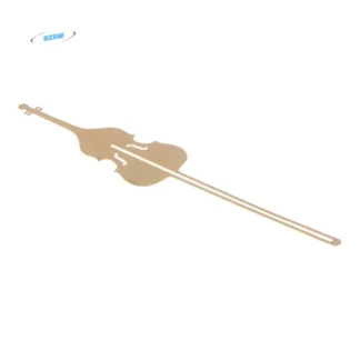 Útiles escolares dorados, suministros de oficina, marca de libros, marcador de libros de música, marcadores de libros de violín, Clips de papel, marcapáginas de instrumentos musicales