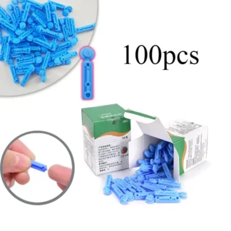 100 Uds 28g pluma de lanceta de sangre agujas desechables palo de masaje uso para pluma lancetas estériles drenaje de ventilación lanceta de sangre herramienta médica