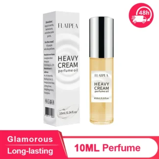 Perfume con rodillo de vainilla en crema de 10ML, fragancia duradera para citas, embalaje práctico, Perfume ligero fresco y encantador para mujer