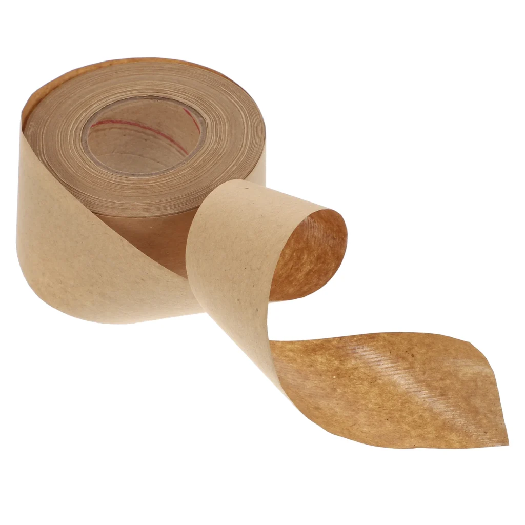 Cinta de papel Kraft para sellado, accesorios de embalaje desmontables, herramienta de suministros activados por agua