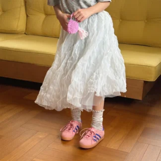 NOVEDAD DE VERANO 2025, faldas de gasa para niñas, falda de Ballet sólida para niñas, faldas bonitas de princesa para niñas, falda tutú, faldas para niños