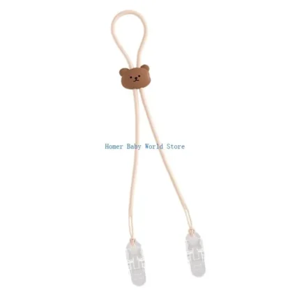 Soporte servilleta B2QD babero clip correa cuello cadena servilleta portátil portátil