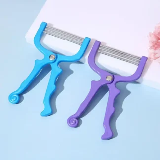 Exfoliante para el cuidado de la piel, depiladora de hilo de resorte de seguridad, rodillo para depilación Facial, herramienta para quitar el vello, palo de roscado de resorte