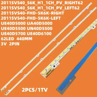 Tira de LED para iluminación trasera para UE40D5000PW UE40D5000 UE40D5720 UE40D5700 UE40D6100 UA40D5000 UE40D5520 BN64-01639A