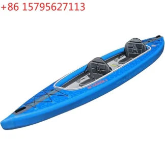 AirVolution2 ™ Kayak inflable tándem con puntada y bolsa de transporte