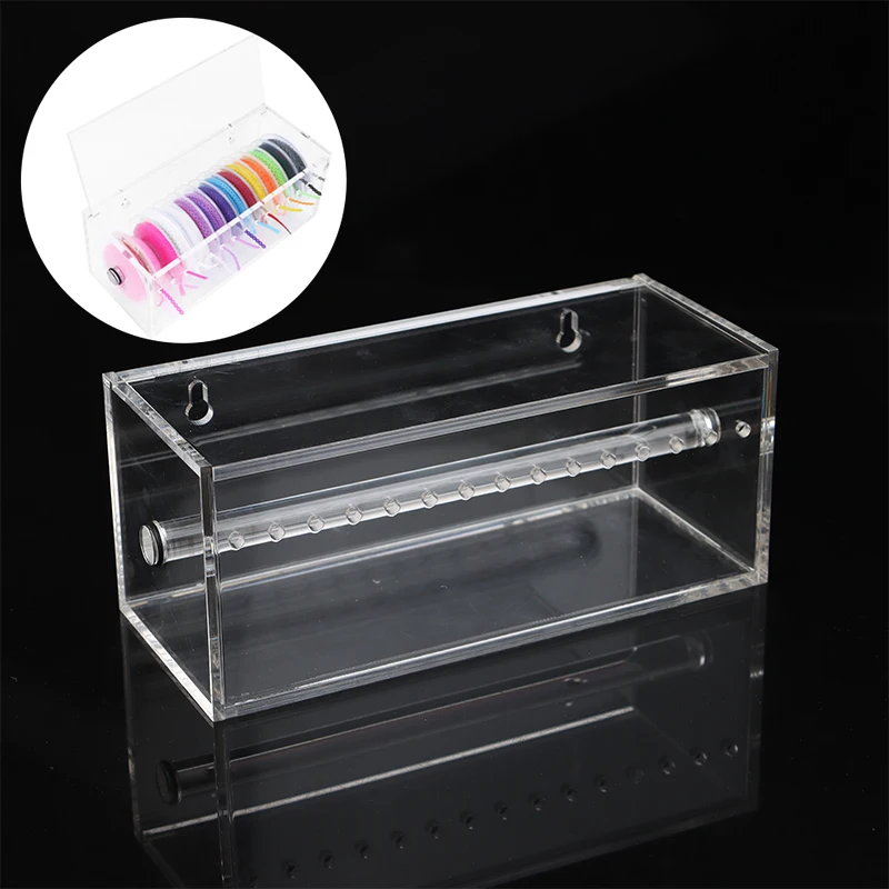 Dispensador de acrílico Dental, caja de almacenamiento de cadena elástica, soporte de colocación de lazos de ligadura, organizador, estuche Placer de laboratorio para dentista