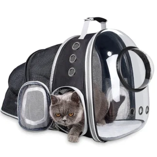 Bolsa de viaje portátil para gatos de astronauta, cápsula espacial transpirable, transportador transparente extensible, mochila para mascotas para perros, alta calidad