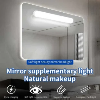 Luz de relleno LED, iluminación Simple, luz de lectura magnética para dormitorio, armario, baño, luces colgantes recargables ajustables táctiles