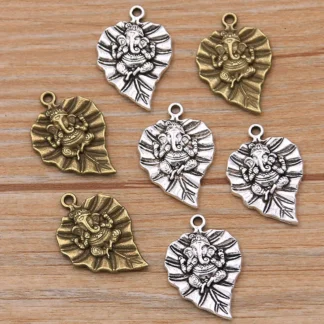 10 Uds. De 17x25mm de 2 colores, colgantes de elefante para bebé durmiente, colgantes de animales hechos a mano, decoración Vintage para joyería DIY