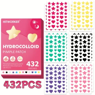 432 lindos parches para el acné en forma de estrella en 6 colores parches invisibles para el acné cuidado del acné cuidado de la piel Facial herramientas de belleza
