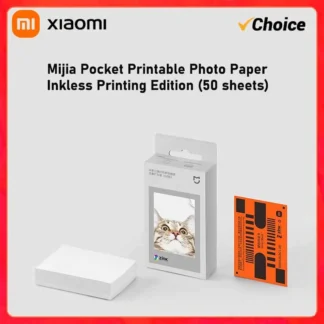 Hojas de impresión fotográfica autoadhesivas de papel de bolsillo ZINK Original Xiaomi de 3 pulgadas para Mini impresora fotográfica de bolsillo Xiaomi/impresora de bolsillo 1S
