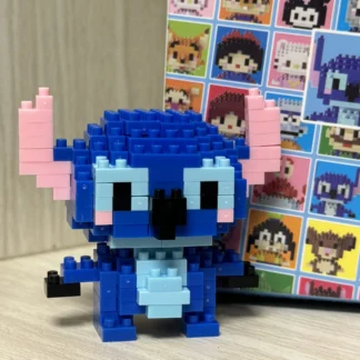 Bloques de construcción de princesa de Anime de Disney, Stitch, Mickey Mouse, mini figuras de acción, juguetes de bloques, juguetes de ensamblaje, regalos para niños