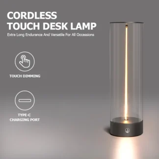 Lámpara magnética minimalista creativa, diseño de Control táctil, lámpara de escritorio magnética, linterna USB moderna recargable, inalámbrica
