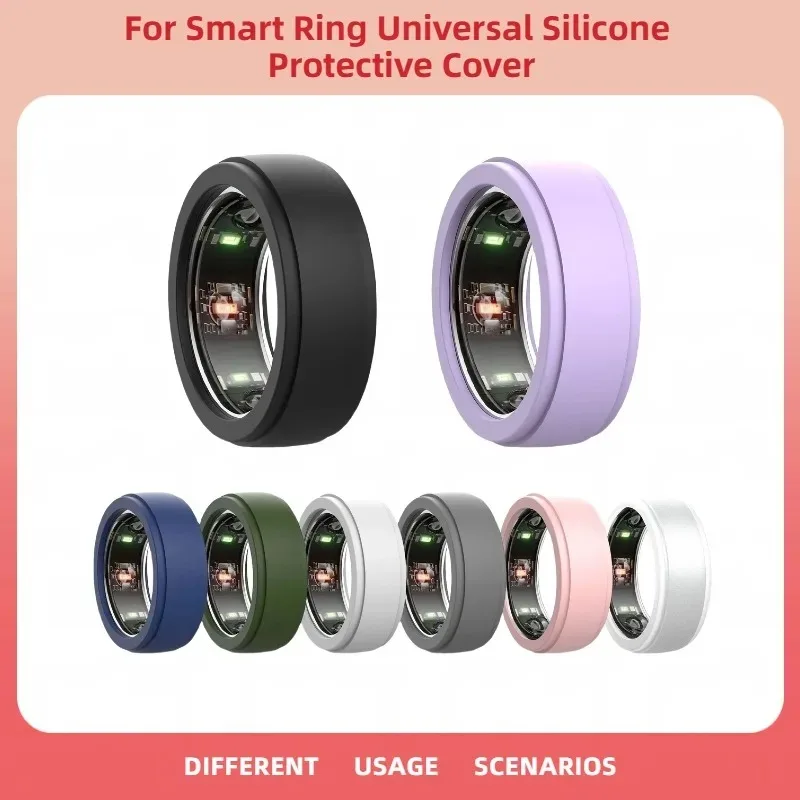 Funda protectora Universal para Samsung Oura Ring Gen3, cubierta protectora de anillo inteligente, Protector de anillo de silicona, 6 uds.