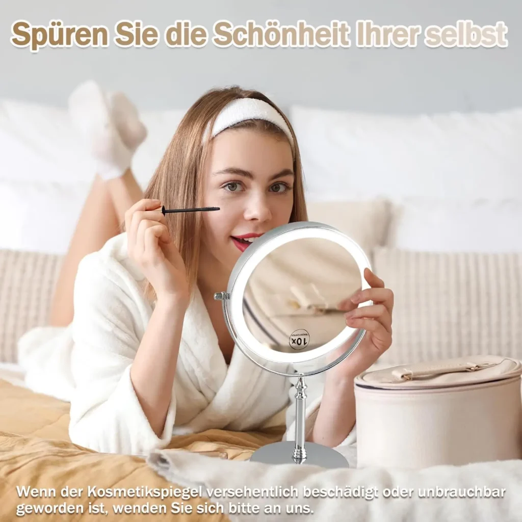 Luz LED de tocador, luz de relleno recargable para tocador, dormitorio, escritorio, luz de relleno de maquillaje, luces de espejo interior de doble cara