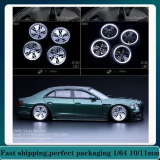 SpeedCG 1/64 cubo de rueda modificado para coche neumáticos de goma ruedas de resina 69/68/67 10/11mm adecuado para coches modelo estático 1:64 regalos de vacaciones