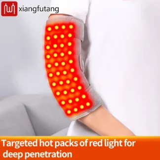 Masajeador de rodilla con luz roja, compresa caliente, vibración, hombro, codera, rodillera calefactora para artritis, lesión articular, alivio del dolor