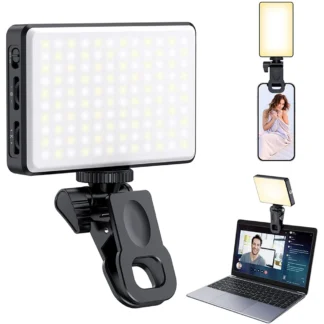 Luz LED para Selfie, luz de relleno para teléfono, 120 LED, 3000mAh, luz de vídeo portátil recargable para Tiktok, Vlog, videoconferencia, Selfie