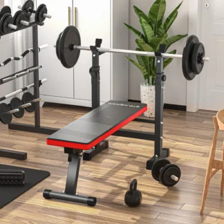 Banco de entrenamiento ajustable, banco de prensa plegable para gimnasio en casa