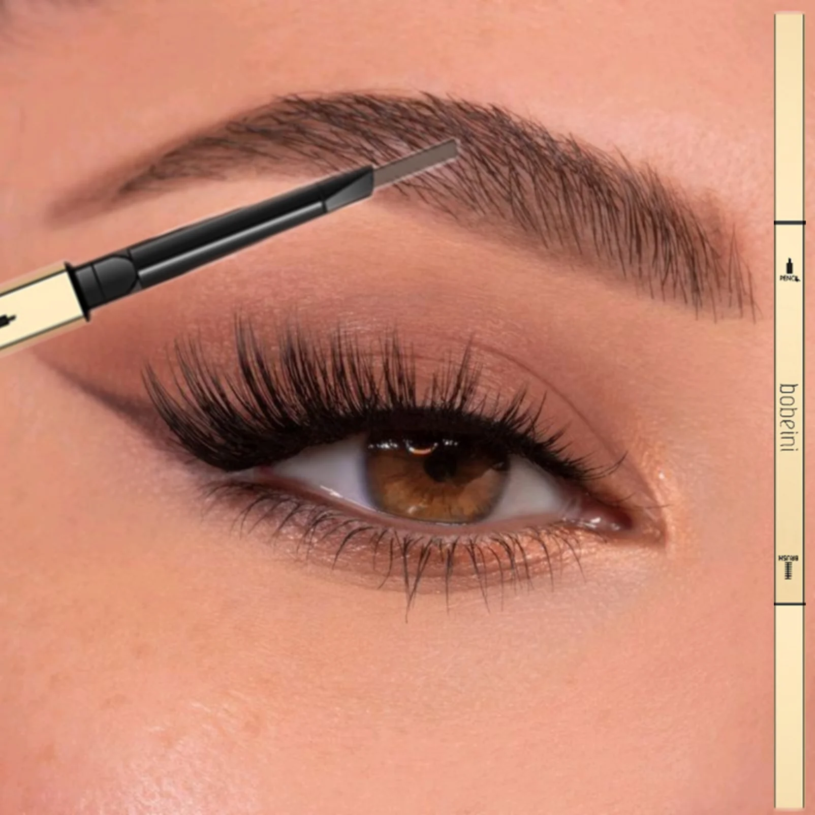 1 lápiz de cejas resistente al sudor y al agua: no es fácil de decolorar, fácil de aplicar, cejas naturales y salvajes para un aspecto natural y audaz