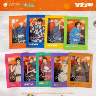 Haikyuu!! Shoyo Hinata Tobio Kozume Kenma Asahi Azumane Tanaka Daichi Autorización oficial Serie Fire Show Papel fotográfico