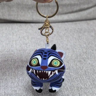 LLavero de la serie KPop Demon Hunting, llavero de tigre de película novedosa, modelo de dibujos animados, muñeca, colgante para bolso, accesorios, regalos divertidos de cumpleaños