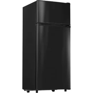 Mini refrigerador de 4,5 pies cúbicos con congelador, refrigerador pequeño con 2 puertas para cocina, dormitorio, oficina y dormitorio, mini refrigerador con Adju
