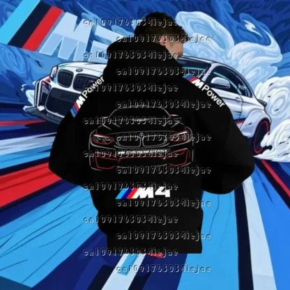 2025 suéter con capucha primavera y otoño Casual BMW coche suéter con capucha hombres y mujeres parejas jersey camisa de manga larga